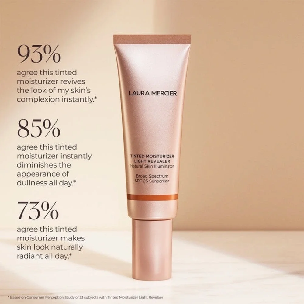 Laura Mercier Tinted Moisturizer Natural Skin Illuminator SPF 25 - 4W1 Tawny NWB